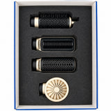 Hair styler attachments in presentation box