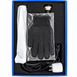 Box contents with glove and accessories