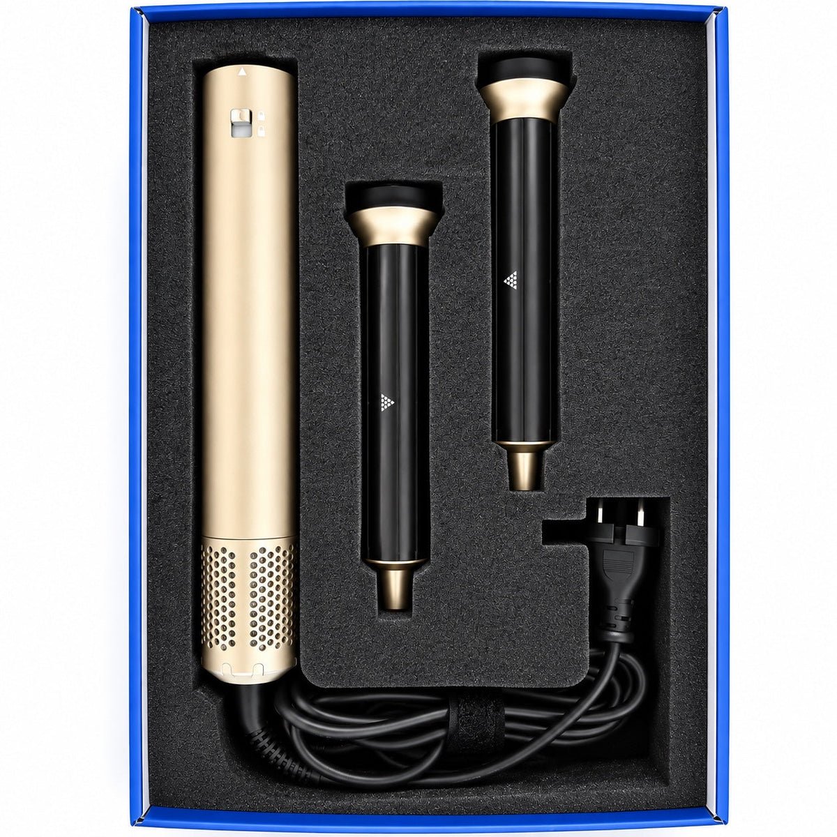 Main unit and curling barrels in box