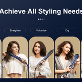 Hair styler curl straighten volumize dry and smooth options