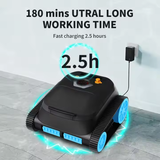 SP5 robotic pool cleaner 180 minute runtime and fast charging