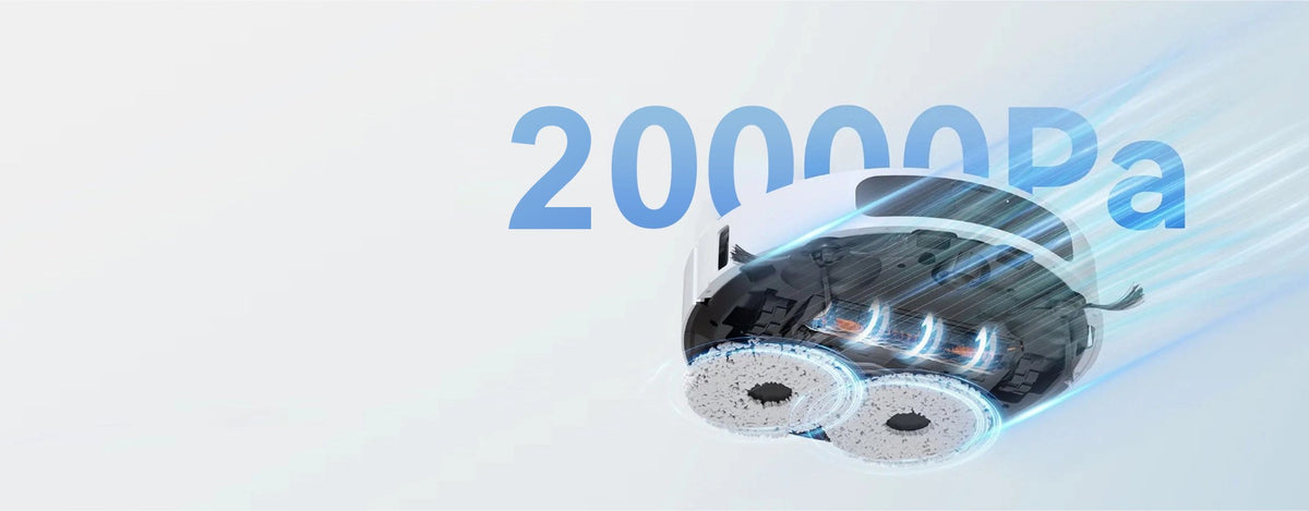 PowerBru W0900 robot vacuum 20000Pa suction feature