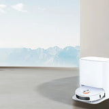 PowerBru W0900 self-cleaning robot vacuum and base station