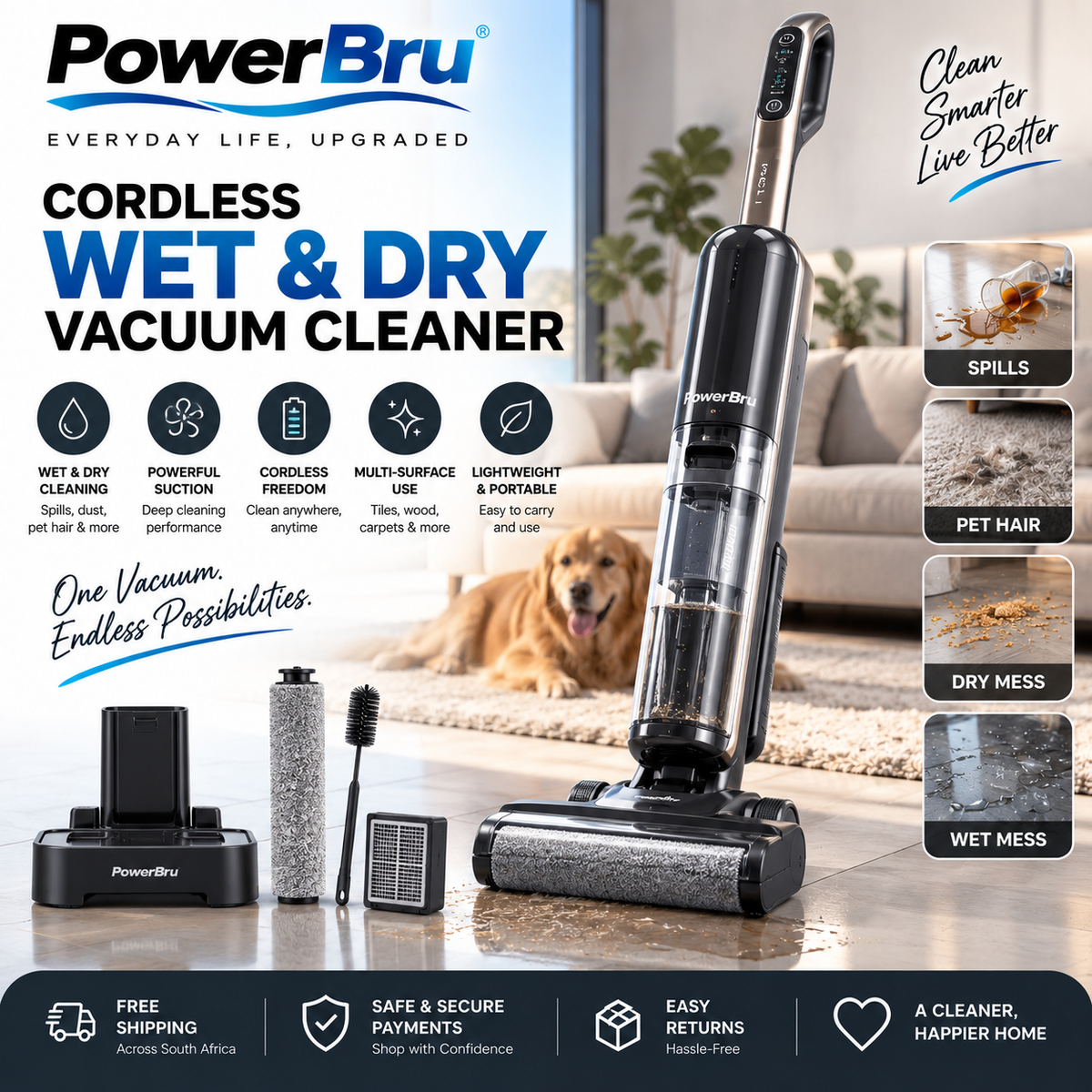 PowerBru Wet & Dry Vacuum Cleaner main image
