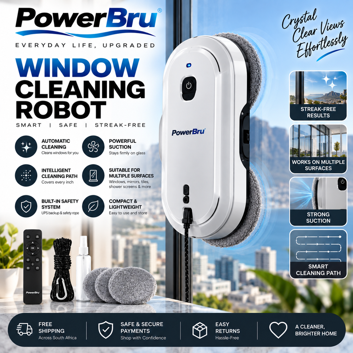 PowerBru Window Cleaning Robot main image